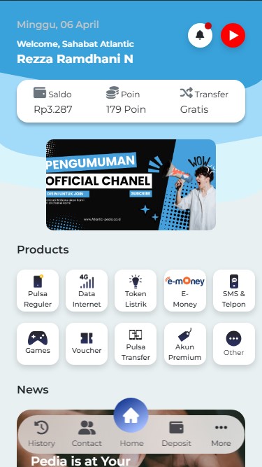Member home page